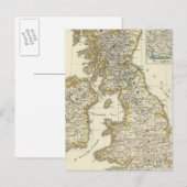 Die Britischen Inseln seit 1485 Postkarte (Vorne/Hinten)