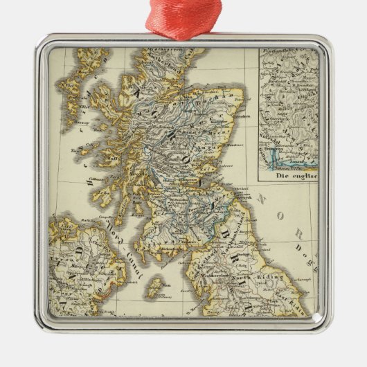 Die britischen Inseln seit 1485 Silbernes Ornament (Vorne)