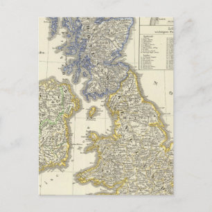 Die Britischen Inseln von 1066 bis 1485 Postkarte