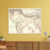 Die britischen Possessions in den Ostindien Leinwanddruck (Insitu (Wohnzimmer))