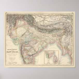 Die britischen Possessions in den Ostindien Poster