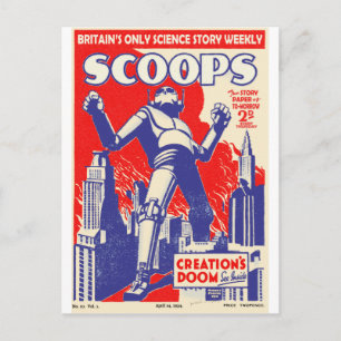 Die britischen Roboter kommen! Postkarte