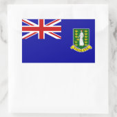 Die British- Virgin Islandsflagge Rechteckiger Aufkleber (Tasche)