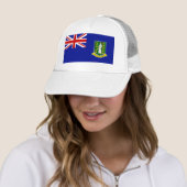 Die British- Virgin Islandsflagge Truckerkappe (Beispiel)