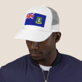 Die British- Virgin Islandsflagge Truckerkappe (Beispiel)