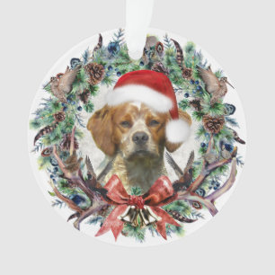 Die Brittany Spaniels, Weihnachten  Ornament