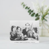 Die Bronte Familie Postkarte (Stehend Vorderseite)