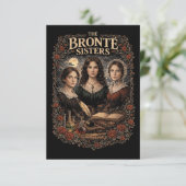 Die Brontë-Schwestern Dankeskarte (Stehend Vorderseite)