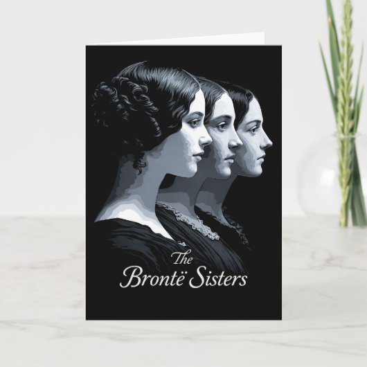 Die Brontë-Schwestern Feiertagskarte (Vorderseite)