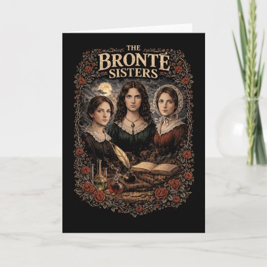 Die Brontë-Schwestern Feiertagskarte (Vorderseite)