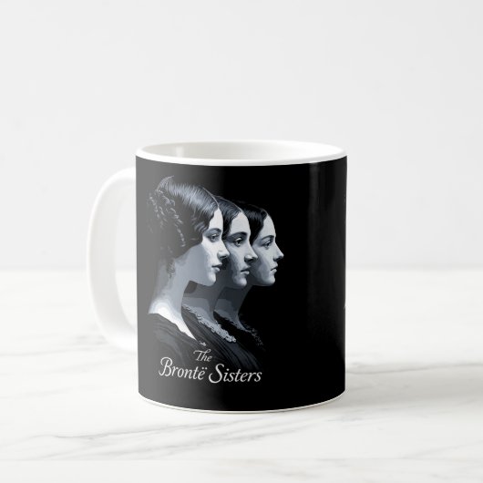 Die Brontë-Schwestern Kaffeetasse (Vorderseite Links)