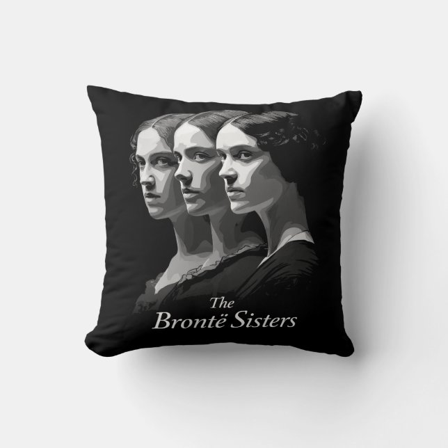 Die Brontë-Schwestern Kissen (Vorderseite)