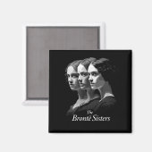 Die Brontë-Schwestern Magnet (Vorderseite/Rückseite)