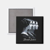 Die Brontë-Schwestern Magnet (Vorderseite/Rückseite)