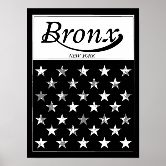 Die Bronx | New York American Flag Poster (Vorne)