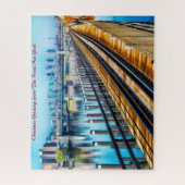 Die Bronx New York.Weihnachtsgrüße Puzzle (Vertikal)