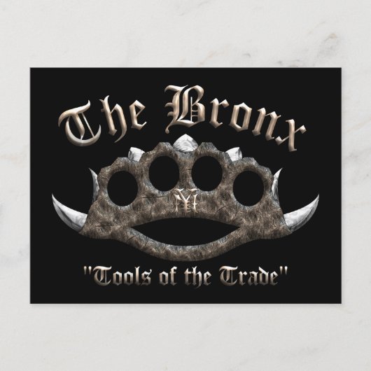 Die Bronx-Spiked-Brass-Knuckles Postkarte (Vorderseite)