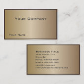 Die Bronze Corporate Business Card Visitenkarte (Vorne/Hinten)
