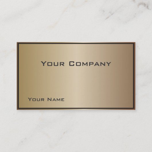Die Bronze Corporate Business Card Visitenkarte (Vorderseite)