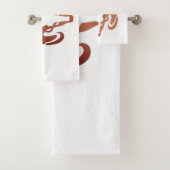 Die Bronze reißt die Strömung der Zodiac Badhandtuch Set (Insitu)