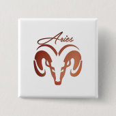 Die Bronze reißt die Strömung der Zodiac Button (Vorderseite)