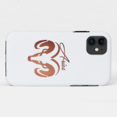 Die Bronze reißt die Strömung der Zodiac Case-Mate iPhone Hülle (Rückseite (Horizontal))