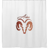 Die Bronze reißt die Strömung der Zodiac Duschvorhang (Vorderseite)