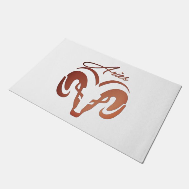 Die Bronze reißt die Strömung der Zodiac Fußmatte (Schrägansicht)