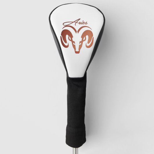 Die Bronze reißt die Strömung der Zodiac Golf Headcover (Vorderseite)