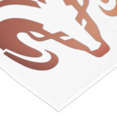 Die Bronze reißt die Strömung der Zodiac Großer Tischläufer (Ecke)