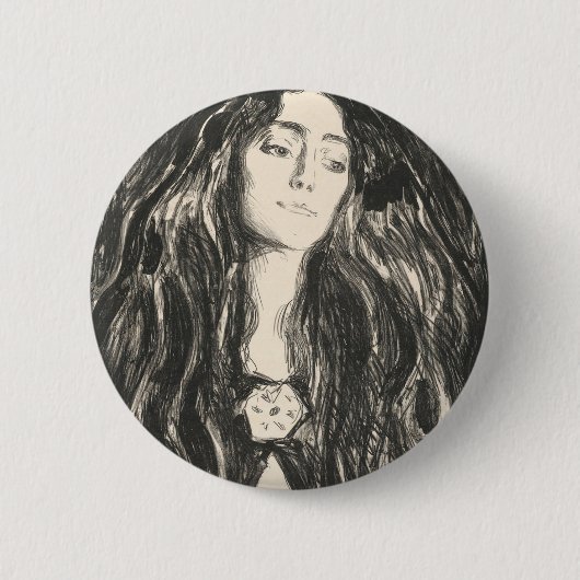 Die Brooch Eva Mudocci Edvard Munch Button (Vorderseite)