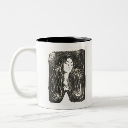 Die Brooch Eva Mudocci Edvard Munch Zweifarbige Tasse (Links)