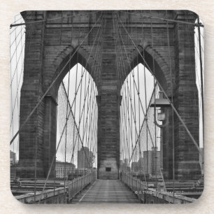 Die Brooklyn Bridge in New York City Getränkeuntersetzer
