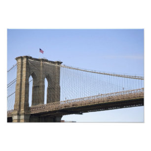 Die Brooklyn Bridge in New York City, New Fotodruck