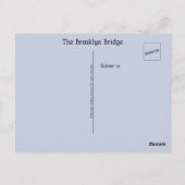 Die Brooklyn Bridge Postcard New York Amerika Postkarte (Rückseite)