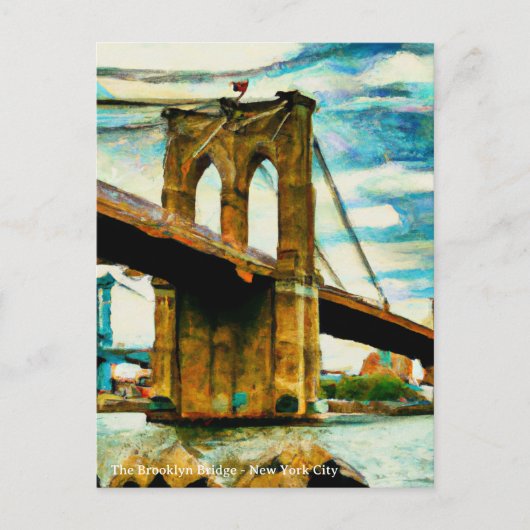 Die Brooklyn Bridge Postkarten (Vorderseite)