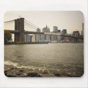 Die Brooklyn-Brücke, Ansicht von Brooklyn Mousepad