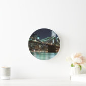Die Brooklyn-Brücke - Farbe Runde Wanduhr (Zuhause)