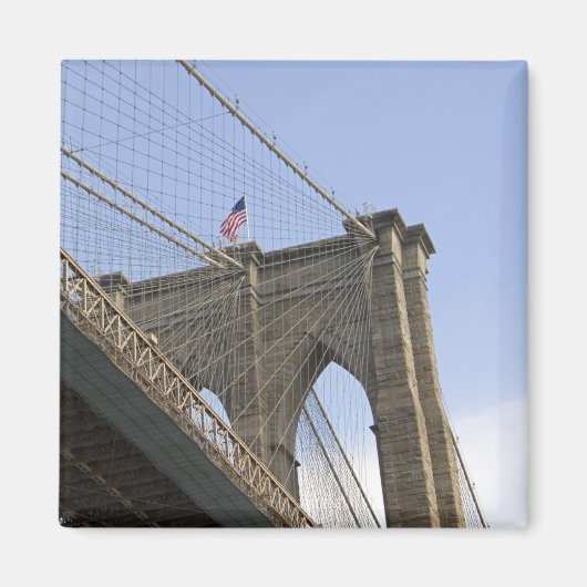 Die Brooklyn-Brücke in New York City, New York Magnet (Vorne)