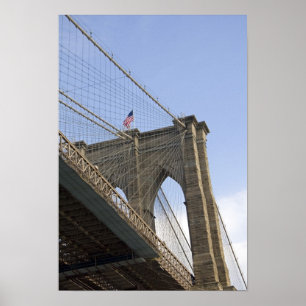Die Brooklyn-Brücke in New York City, New York Poster