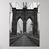 Die Brooklyn-Brücke in New York City Poster (Vorne)