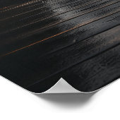 Die Brooklyn-Brücke in Schwarz-Weiß im Nebel Poster (Ecke)