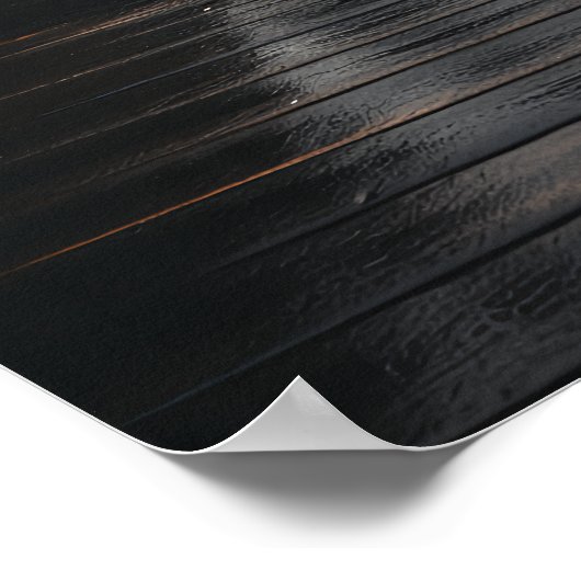 Die Brooklyn-Brücke in Schwarz-Weiß im Nebel Poster (Ecke)