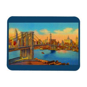 die Brooklyn-Brücke Magnet