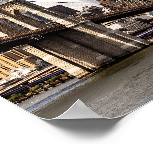 Die Brooklyn-Brücke Poster (Ecke)