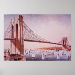 Die Brooklyn-Brücke Poster