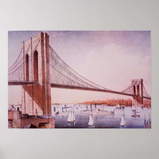 Die Brooklyn-Brücke Poster (Vorne)