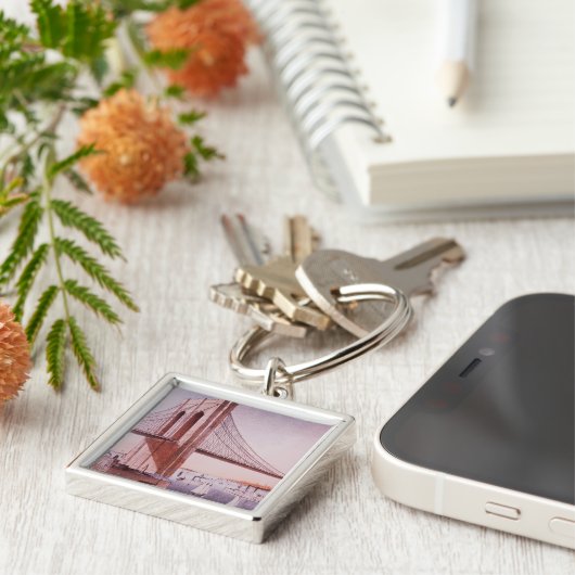 Die Brooklyn-Brücke Schlüsselanhänger (Seite)