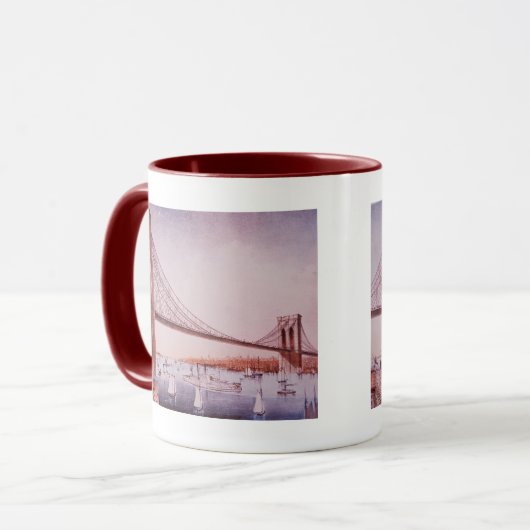 Die Brooklyn-Brücke Tasse (Vorderseite Links)