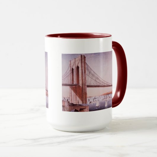 Die Brooklyn-Brücke Tasse (VorderseiteRechts)